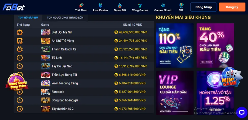 Sự kiện giải đấu 69win10